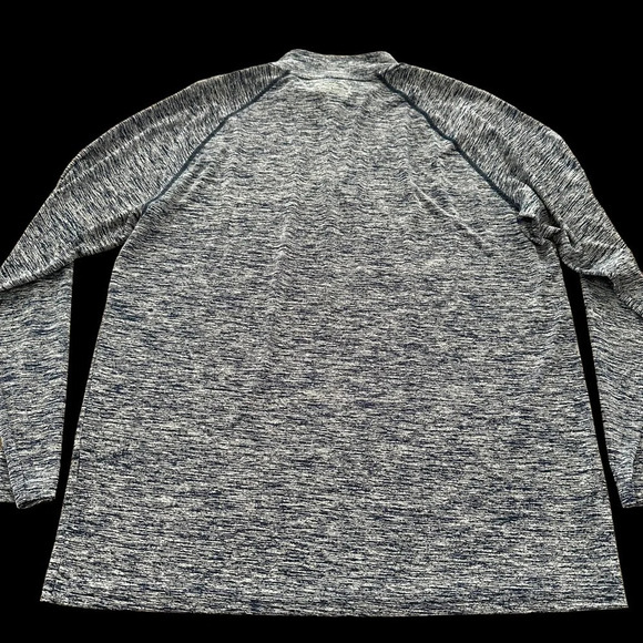 Under Armour Mens Large Loose Fit Quarter Zip Pullover Shirt Blue Heat Gear - Picture 2 of 4